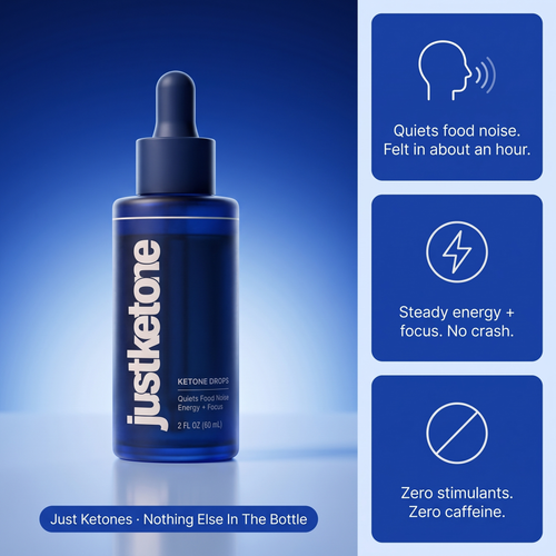 Justketone - Ketone Drops Less Food Noise